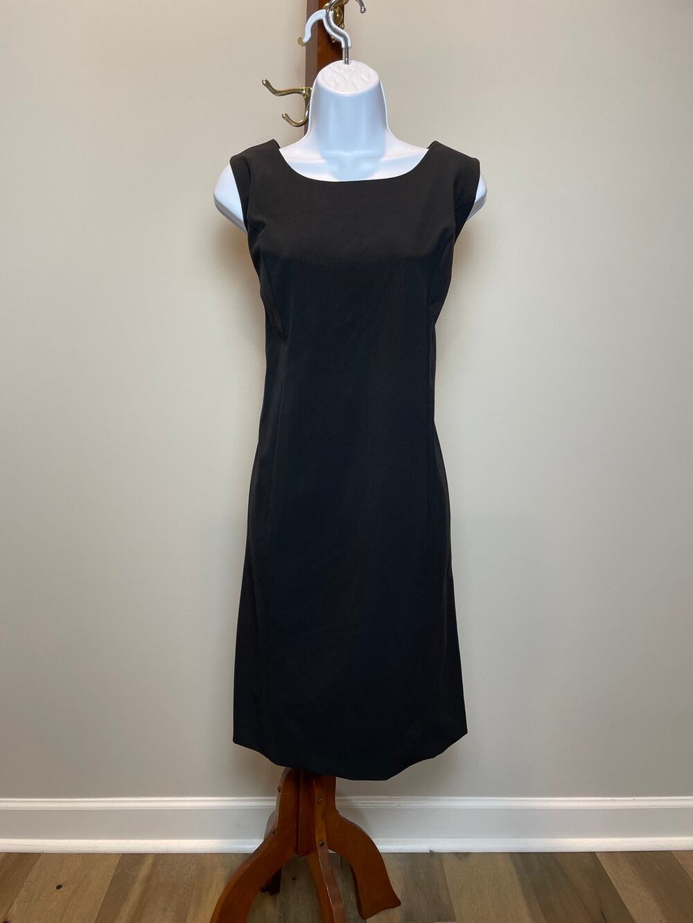 Sag Harbor Stretch Sleeveless Sheath Dress 14 Black